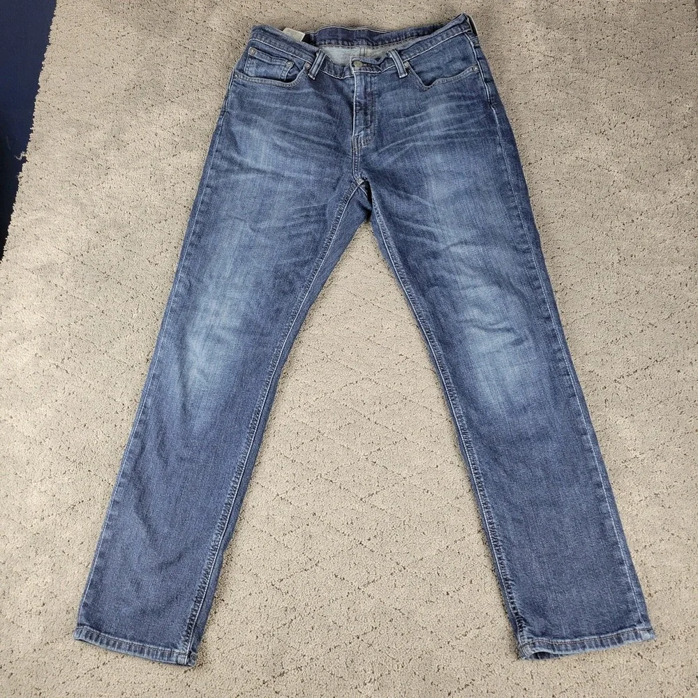 Levis 541 Jeans Mens 32x32 Blue Athletic Fit Taper Whisker Stretch Denim